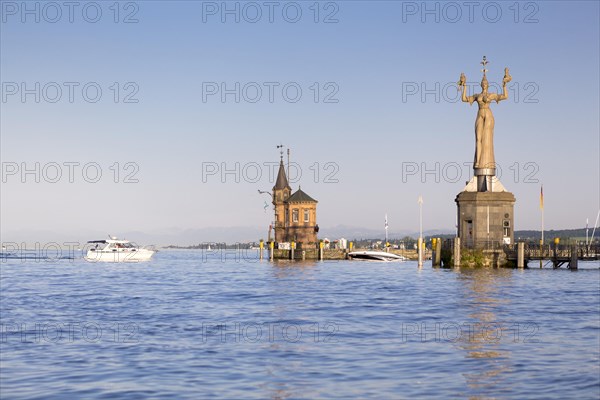 Harbour entrance of Konstanz with the Imperia statue