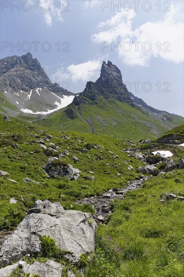 Rote Wand Mountain and Rothorn Mountain