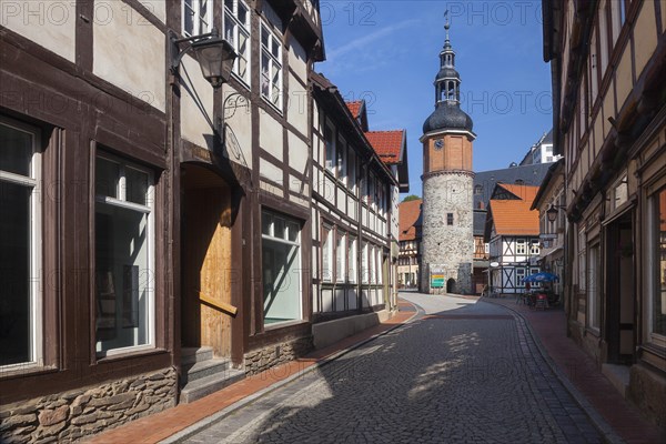 Niedergasse alley with Saigerturm tower