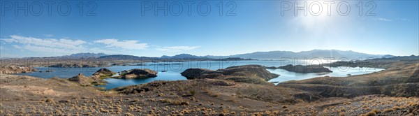 Barren landscape at Lake Mead