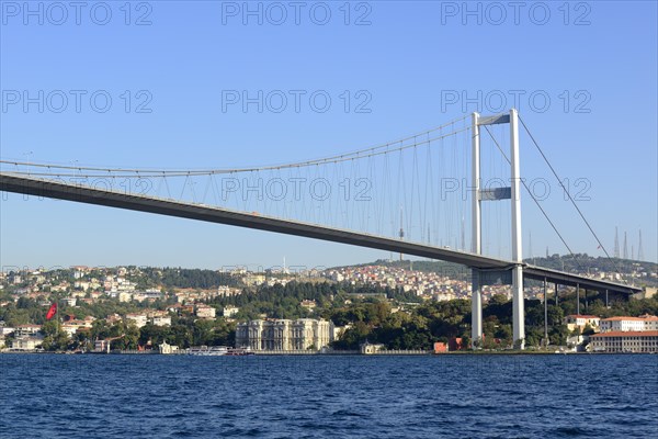 Bosphorus Bridge and the Beylerbeyi Palace on the Asian side