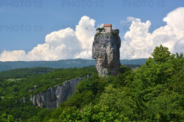 Hermitage of a monastery on the Katskhi pillar in Chiatura