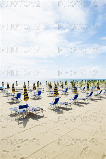 Deck chairs on the beach