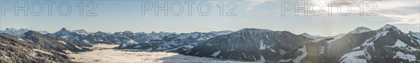 Panoramic view of the Alps seen from Hochbrixen