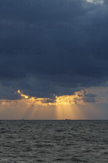 Evening sky over the Baltic Sea