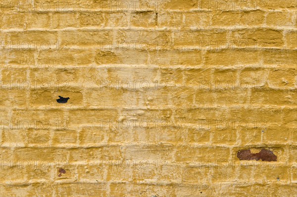 Ochre washed wall