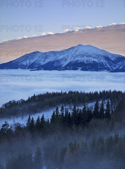 Schneeberg Mountain and the Schneealm alpine pasture