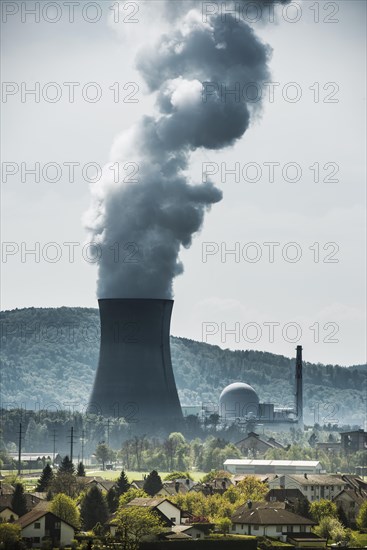 Leibstadt Nuclear Power Plant and village