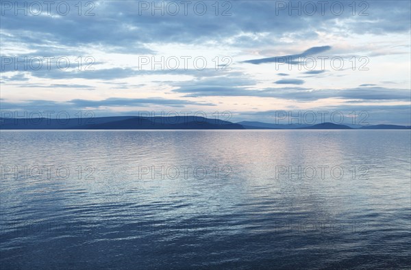 Khuvsgul Lake at dusk