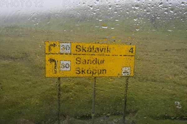 Rain on a windshield