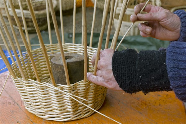 Basket is braided