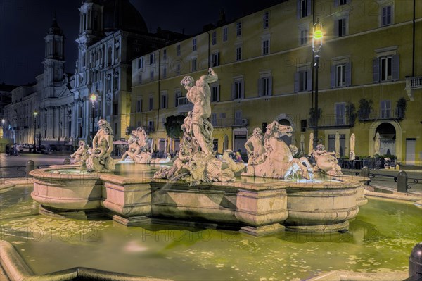 Moor Fountain at Night