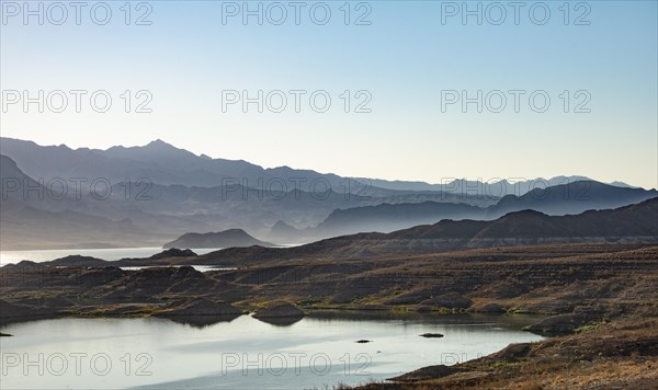 Barren landscape at Lake Mead