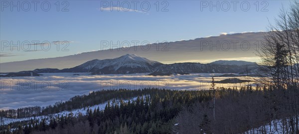 Schneeberg Mountain and the Schneealm alpine pasture