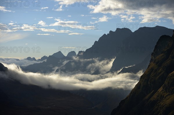 Early morning in the Andes