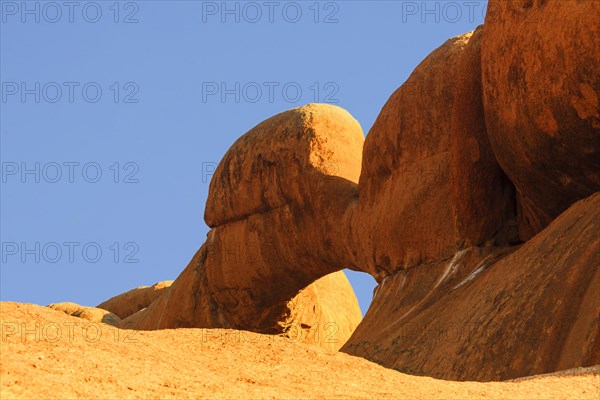 Rock formation The Bridge in evening light