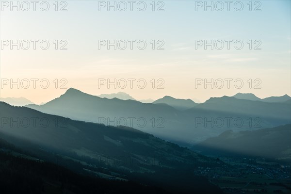 Kitzbuheler Horn Mountain at sunrise
