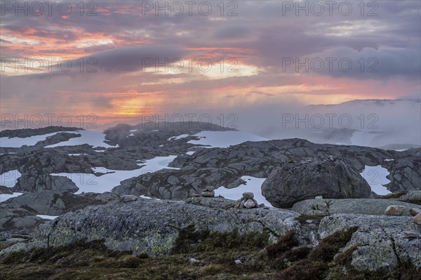 Fjell landscape at Lysefjord