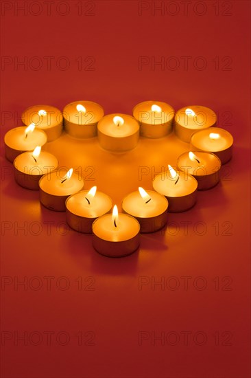 Heart-shaped tealights