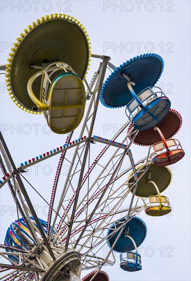 Gondolas of a funfair ride