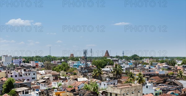 Cityscape with temples