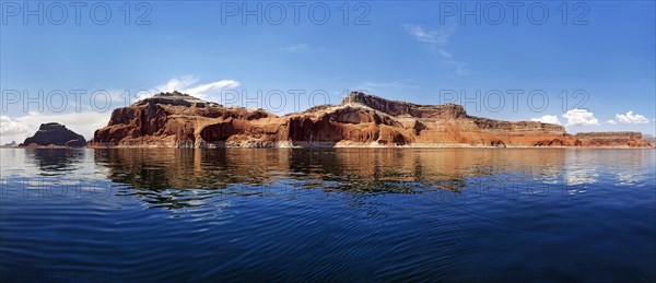 Red Navajo sandstone cliffs