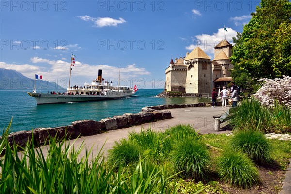 Steamship on Lake Geneva