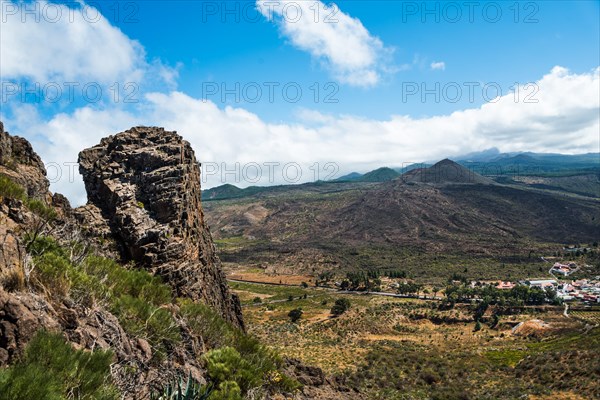 Volcano landscape near Santiago del Teide