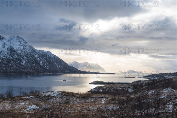 Fjord in winter