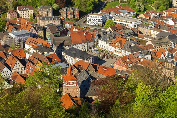 View of market square and Red Tower