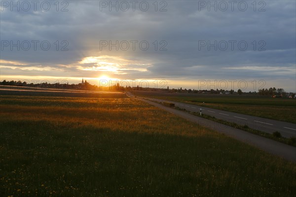 Countryside at sunset