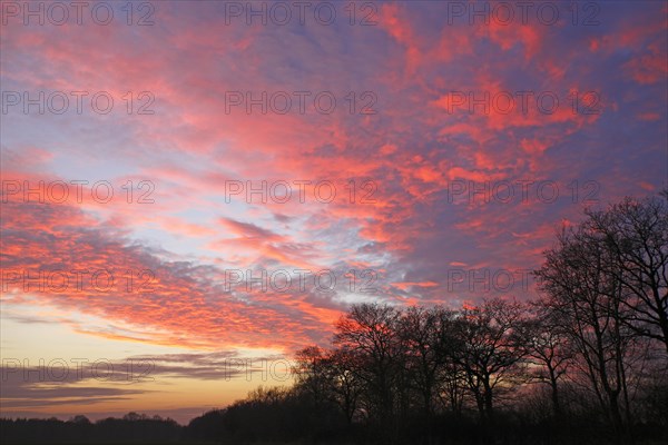 Dramatic sky at sunset