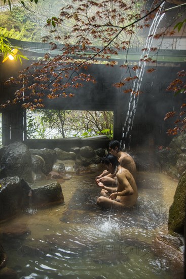 Japanese men in the Kurokawa Onsen