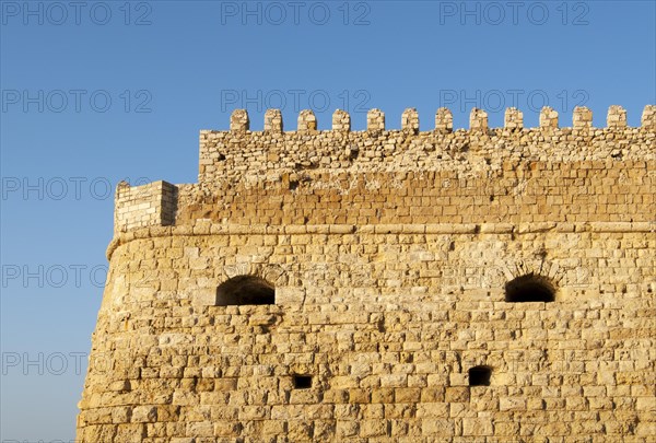 Ramparts of Venetian Koules Fortress or Rocca al Mare