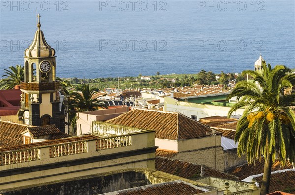 View over the rooftops towards the coast