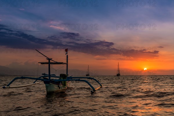 Sunset at Lovina Beach