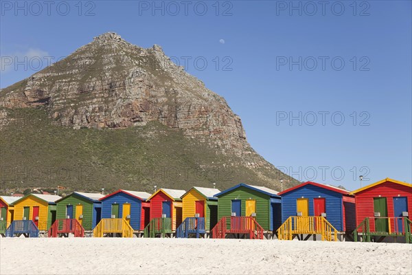 Colourful beach houses in Muizenberg