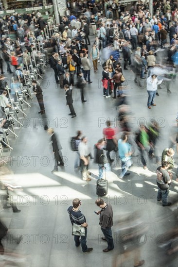 Entry control point with people