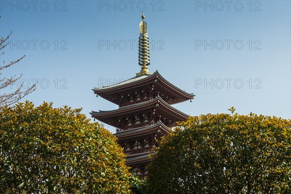 Pagoda in the Senso-ji temple