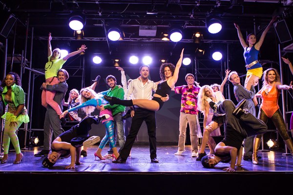 Performers in the musical Flashdance in Le Theatre in Kriens