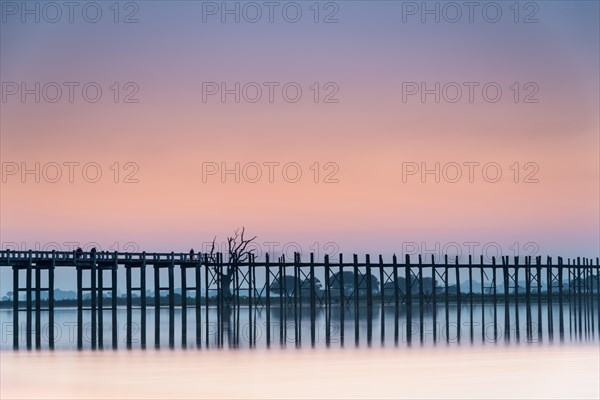 Teak bridge in the evening light