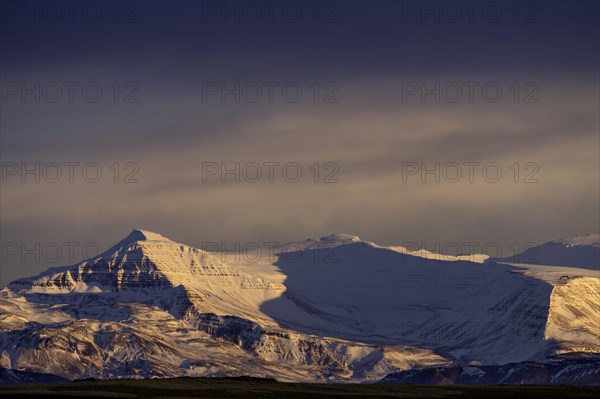 Mountain range in the morning light