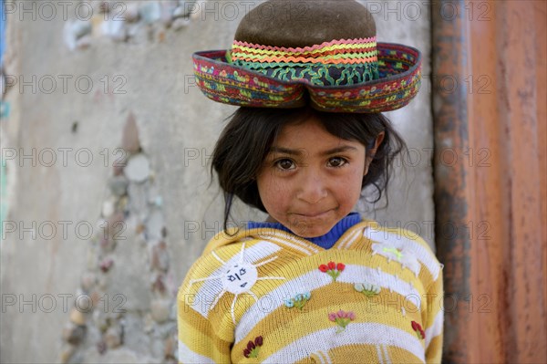 Girl with traditional hat