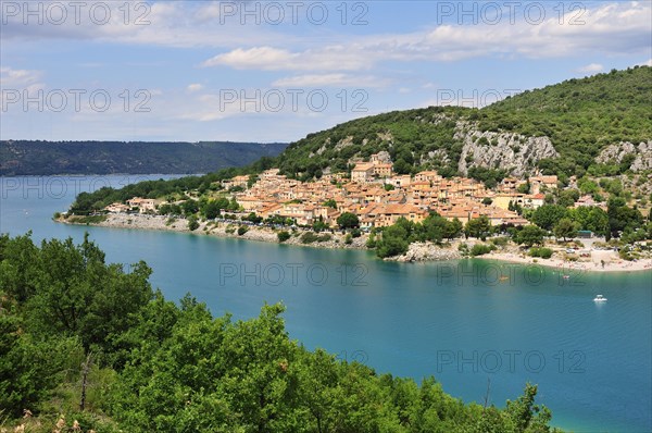 The village of Bauduen at Lac de Sainte-Croix