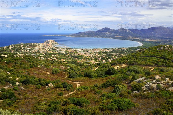 View of the town with the bay