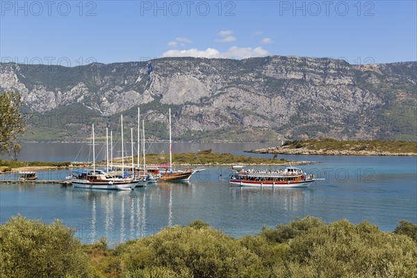 Tour boats at Sedir Island
