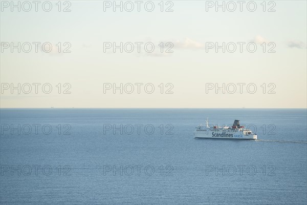 Ferry of the Scandlines ferry company sailing on the Baltic Sea