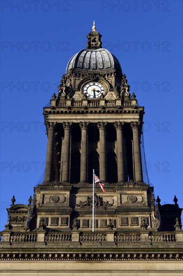 Clock on the tower of the Town Hall