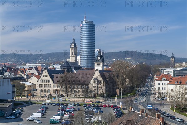 Cityscape with university