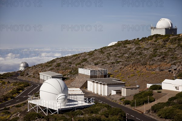 The Roque-de-los Muchachos Observatory on the slope of the Roque de los Muchachos